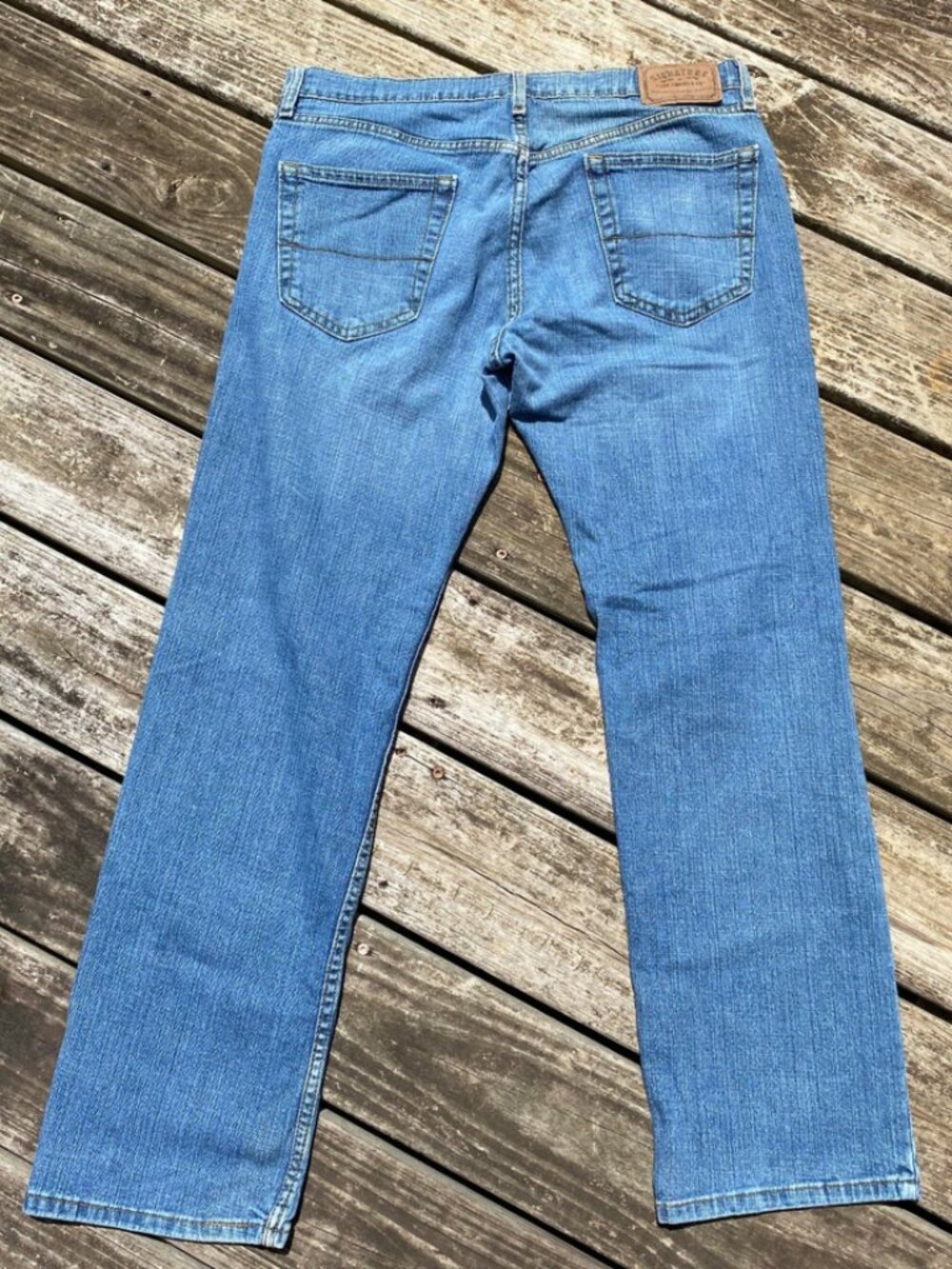 Signature Levi Strauss & Co. Relaxed Fit Jeans 34x32 Blue Denim Jeans - Picture 3 of 13